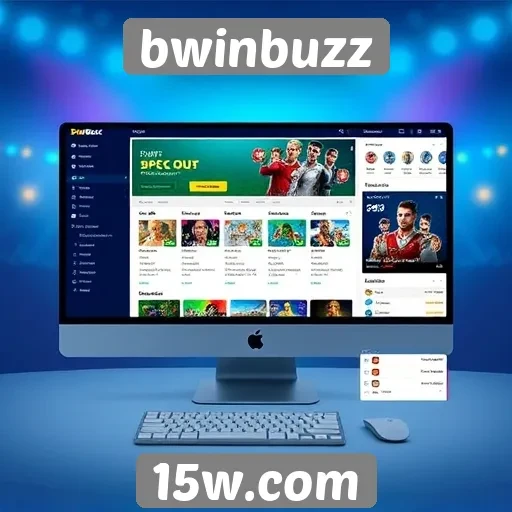 Evolução da interface do bwinbuzz ao longo do tempo