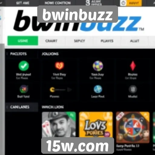 Análise da interface de usuário do bwinbuzz