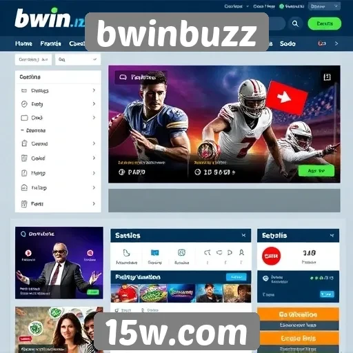 Interface do usuário e experiência de navegação no bwinbuzz