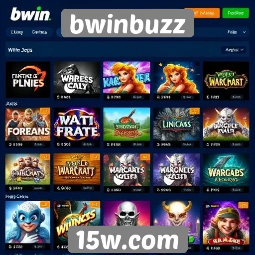 oferta variada de jogos no bwinbuzz